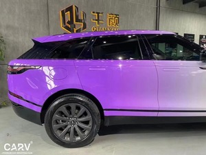 Décalcomanies extensibles de véhicule personnalisées dégradées de couleur blanche à violette décorées d'un film à changement de couleur pour voiture en vinyle Caméléon - Product Image 5