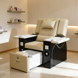 Sillón de Pedicura Eléctrico de Masaje para Salón de Belleza, Moderno y de Lujo, con Reposapiés Reclinable, Equipo para Salón de <span class=keywords><strong>Uñas</strong></span> en Oferta - Product Image 1