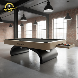 Table de <span class=keywords><strong>billard</strong></span> professionnelle en bois de haute qualité, design commercial et domestique, 8 pieds, multifonctionnelle avec tiroir, prix d'usine - Product Image 1