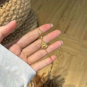 Dylam Customized Fine Jewelry Hypoallergenic 22K Gold Plated 925 Sterling Silver 5A Zirconia Gourd Pendant <b>Bracelets</b> for Women - Product Image 3