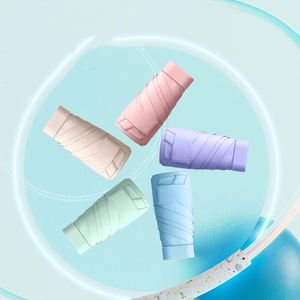 Parapluie pliant de poche mini portable de petite taille pour femmes, personnalisé avec protection UV, logo lumineux et étui, manuel inclus - Product Image 4