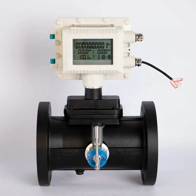 Türbin akış sensörü endüstriyel akış metre için lpg gaz türbin akış ölçer