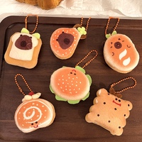 Porte-clés alimentaire mignon Vente en gros Porte-clés en peluche Jouets Prix d'usine Porte-clés mignon