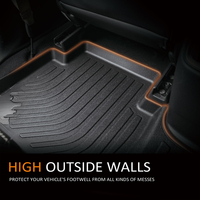 Juego Completo de Tapetes para Auto 3D para Todo Clima, Alfombrillas para RAV4/Tacoma/Yaris/Venza/Vios/Wigo