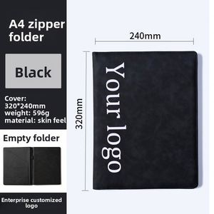 Custom <b>File</b> Padfolio Writing Pad Business <b>Folder</b> Portfolio <b>Organizer</b> Leather With Logo - Product Image 2