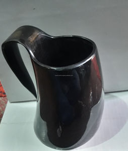 Taza de cuerno de sal vikingo hecha a mano Natural más vendida de supermercado para servir y beber en el hogar, hotel o restaurante - Product Image 3