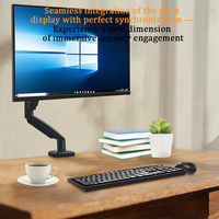 Accessoires ergonomiques pour support de bureau Support de bras de moniteur facile à installer Support d'écran d'ordinateur réglable multi-angle
