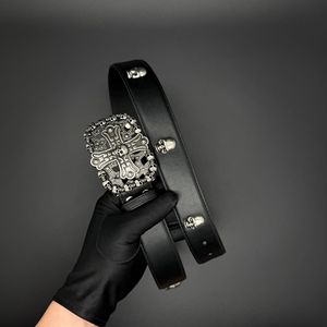 <span class=keywords><strong>Ceinture</strong></span> pour homme à motif crâne, <span class=keywords><strong>ceinture</strong></span> ajourée à motif croix et motif vigne à grosse languette, <span class=keywords><strong>ceinture</strong></span> de <span class=keywords><strong>taille</strong></span> style célébrité pour <span class=keywords><strong>femme</strong></span> - Product Image 4