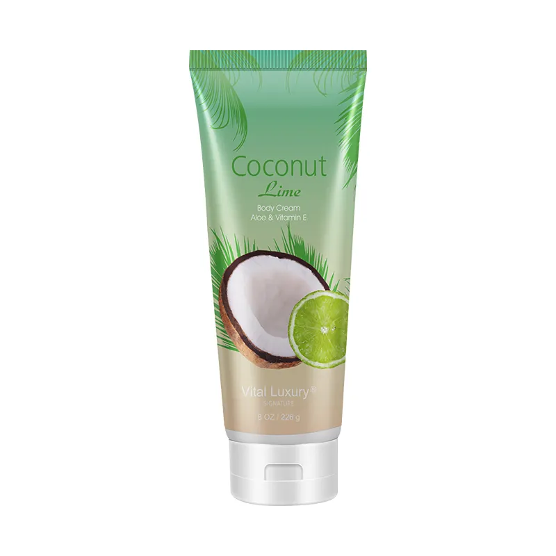 2023 Kualitas Tinggi Body Moisturizer Cream Hydrating Romatic Coconut Lime Set Produk Perawatan Tubuh Losion