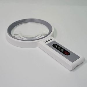 Loupe LED portable et de bureau 7069 avec batterie rechargeable, lumière froide et chaude réglable, objectif HD à mise au point réglable, 135 mm - Product Image 4