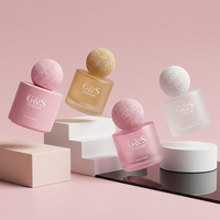 Vente en gros de flacons de parfum personnalisés de 50 ml et 100 ml, flacons en verre vides avec bouchon à bille, emballage de parfum, marque cosmétique