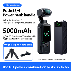 Poignée de <span class=keywords><strong>batterie</strong></span> externe 5000 mAh pour DJI Osmo Pocket <span class=keywords><strong>3</strong></span> – Kit de chargeur portable pour caméra avec poignée de maintien et <span class=keywords><strong>batterie</strong></span> étendue - Product Image 2