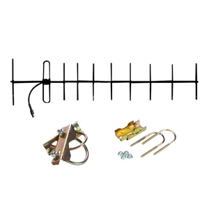 Antenne Yagi directionnelle 235 MHz 220 MHz 18 dBi, antenne extérieure double bande 220 MHz, antenne sans fil omnidirectionnelle à 10 éléments pour communication - Product Image 4