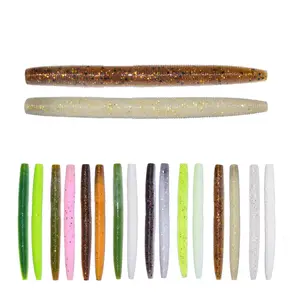 Umpan pancing laut cacing lembut umpan terbuat dari gel silika 10cm 6.5g 8 buah grosir umpan pancing cacing senko