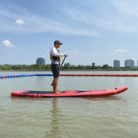GUETIO 12'6 "Racing Stand up Paddle Board Double Couche Vente en gros Sup Boards Meilleur prix Surf Paddle Board