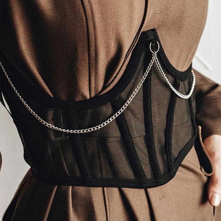 Haut corset1-Noir