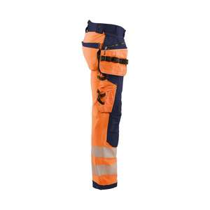 BLAKLADER - 182025135389C152 Pantalón Softshell Hi-vis Naranja/Azul marino-EAN 7330509873236 ROPA DE TRABAJO DE 2017 - Product Image 3