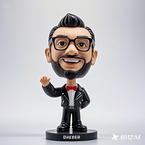 Tùy Chỉnh <span class=keywords><strong>3D</strong></span> Nhựa Ca Sĩ Hình Ảnh Bobble Đầu Búp Bê Sợi Thủy Tinh Bức Tượng Bức Tượng Cho Văn Phòng Nhà Đồ Trang Trí Tiểu Thuyết Xe Mô Hình - Product Image 5