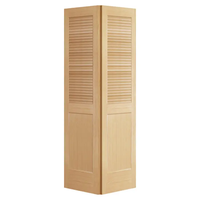 Placage de haute qualité populaire en bois massif salle de bain MDF persienne porte