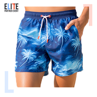 Shorts de bain à impression respirants à séchage rapide Shorts de plage pour hommes Logo personnalisé Boardshorts Maillots de bain