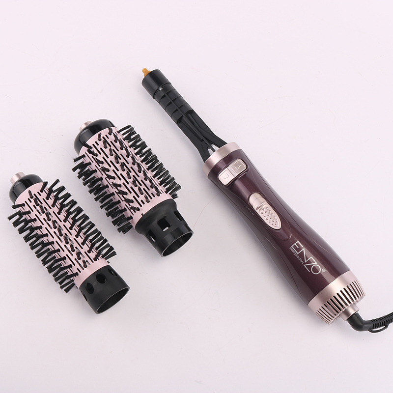 ENZO EN-747 Hair Dryer Brush & Volumizer - Rotating Round Comb for