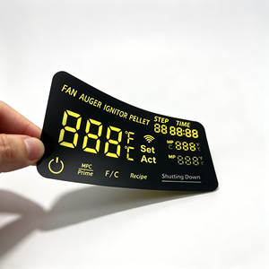 Autocollant de clavier à membrane pour panneau de commande de poêle à granulés de bois OEM personnalisé, compatible Wifi, pour la programmation des cycles de chauffage et l'arrêt, en PVC/PET adhésif - Product Image 2