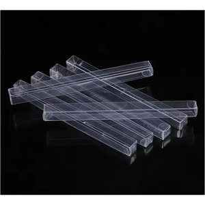 Tùy chỉnh Cubes tuck PVC gấp rõ ràng trong suốt vuông tái chế Wedding party Favor hộp với lớp phủ UV - Product Image 2