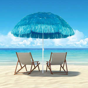 <span class=keywords><strong>Grand</strong></span> <span class=keywords><strong>parasol</strong></span> de plage en <span class=keywords><strong>paille</strong></span> hawaïenne, <span class=keywords><strong>parasol</strong></span> de patio portable pour l'extérieur, vente en gros - Product Image 1