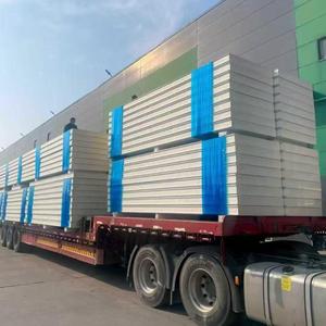 วัสดุก่อสร้างแผ่นแซนวิชเหล็กกันไฟ B1 สำหรับงานก่อสร้างผนังและ<span class=keywords><strong>หลังคา</strong></span>ห้องเย็น เป็นมิตรกับสิ่งแวดล้อม - Product Image 5