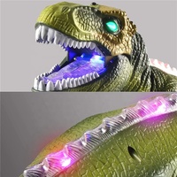 Dinosaurio eléctrico a control remoto, juguete de plástico