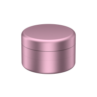 Broyeur à herbes cylindrique en métal de qualité supérieure, 62 mm, 3 couches, design élégant et raffiné, en aluminium, avec logo personnalisé gratuit
