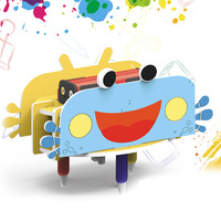 2025 anak-anak pendidikan baru DIY listrik berjalan menggambar Robot mainan percobaan ilmiah 3D kepiting Robot lukisan pena mainan