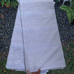 Tessuto in Voile <span class=keywords><strong>di</strong></span> Cotone Svizzero Bianco <span class=keywords><strong>di</strong></span> Alta Qualità per Abbigliamento Maschile Adatto per l'Eid - Product Image 1