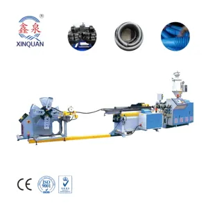 High Production Pvc Plastic Pipe Single Wall Corrugated Pipe Extruder Production Line Pe Pipe Making Machine