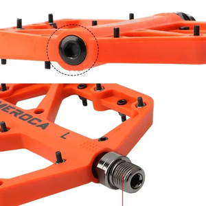 Pédale de vélo de bonne qualité en alliage d'aluminium, axe en acier, pédale de vélo de montagne ordinaire, roulement scellé, pédale de vélo en nylon pour <span class=keywords><strong>VTT</strong></span> - Product Image 5
