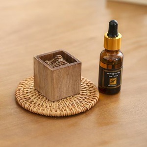 Wooden <b>Diffuser</b> Natural Wood Color <b>Portable</b> Car Home Fragrance Holder Essential Oil Stone Aromatherapy Without Electricity - Product Image 3