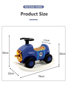 2022 Baru Kuda Goyang Trojan Anak-anak Kuda Goyang Yo-yo Mobil Mainan Anak-anak Dua-dalam-satu Skuter Kaki Skuter Tendangan - Product Image 5