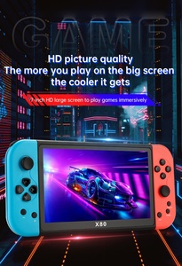 X80 Trò Chơi Giao Diện Điều Khiển Xách Tay 7 Inch <span class=keywords><strong>16G</strong></span> HD Retro Chơi Game Đa Chức Năng 3000MAh Giả Lập Trò Chơi Cho PS1 Arcade - Product Image 2