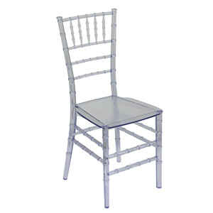 Chaise Chiavari empilable en résine légère transparente M1934 - Product Image 1