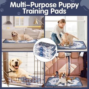 2パック防水ペットトレーニングパッド犬用洗えるおしっこパッド子犬プレイペン、クレート、Whelp Ingボックス - Product Image 4