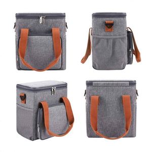 Sac isotherme portable pour pique-nique en plein air, sac à lunch thermique en aluminium anti-fuite - Product Image 4