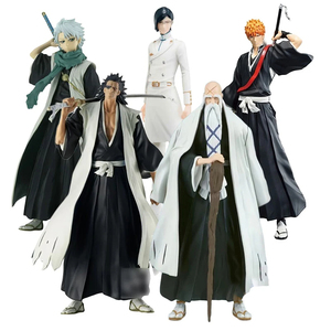 4 Styles de figurines de collection <span class=keywords><strong>Bleach</strong></span> Toushirou <span class=keywords><strong>Zaraki</strong></span> Kenpachi Kurosaki Ichigo, figurines en PVC, figurines d'anime pour enfants - Product Image 1