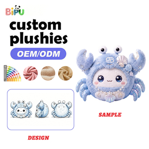 Peluche Personalizzato dei 12 Segni Zodiacali con Morbido Cotone PP, Giocattoli Imbottiti dell'<span class=keywords><strong>Oroscopo</strong></span> del <span class=keywords><strong>Cancro</strong></span>, Produttore OEM - Product Image 1