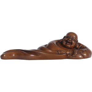 Figura de Buda Maitreya de Copper World, decoración de escritorio de oficina hecha a mano en bronce - Product Image 4