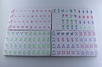 Jeu de Mahjong américain professionnel 4 couches de 32 mm (1-1/4 po) avec 160 tuiles en acrylique lavande et bleu marine doré