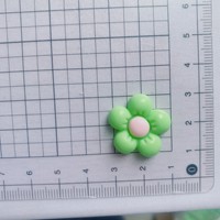 Aksesori DIY gaya buatan hiasan pipih Resin krim Mini untuk ornamen kerajinan Dekor rumah