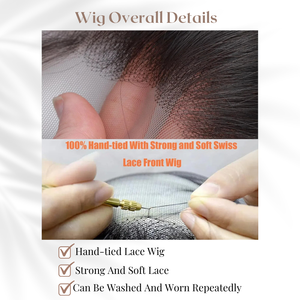 <span class=keywords><strong>Parrucche</strong></span> ricci senza colla Pre-pizzicata Super doppia disegnata per <span class=keywords><strong>capelli</strong></span> umani Super-doppia, parrucca anteriore in pizzo trasparente 6x4/13x4 - Product Image 4