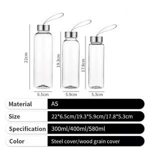 Botella de Plástico Transparente de Gran Capacidad para Jugo, Agua o Bebidas, 300 ml, Vacía, para Promoción, Venta al Por Mayor - Product Image 4