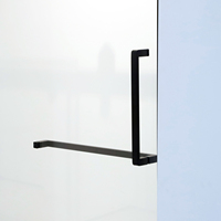 Paroi de douche coulissante pour hôtel, commande en gros, type à roulettes suspendues, cloison de salle de bain en verre trempé