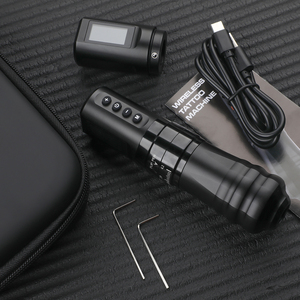 Machine à Tatouer <span class=keywords><strong>sans</strong></span> <span class=keywords><strong>Fil</strong></span> Noir Mat Maquillage Permanent Microblading Sourcils <span class=keywords><strong>Dermographe</strong></span> Avec Cartouche Aiguilles - Product Image 6